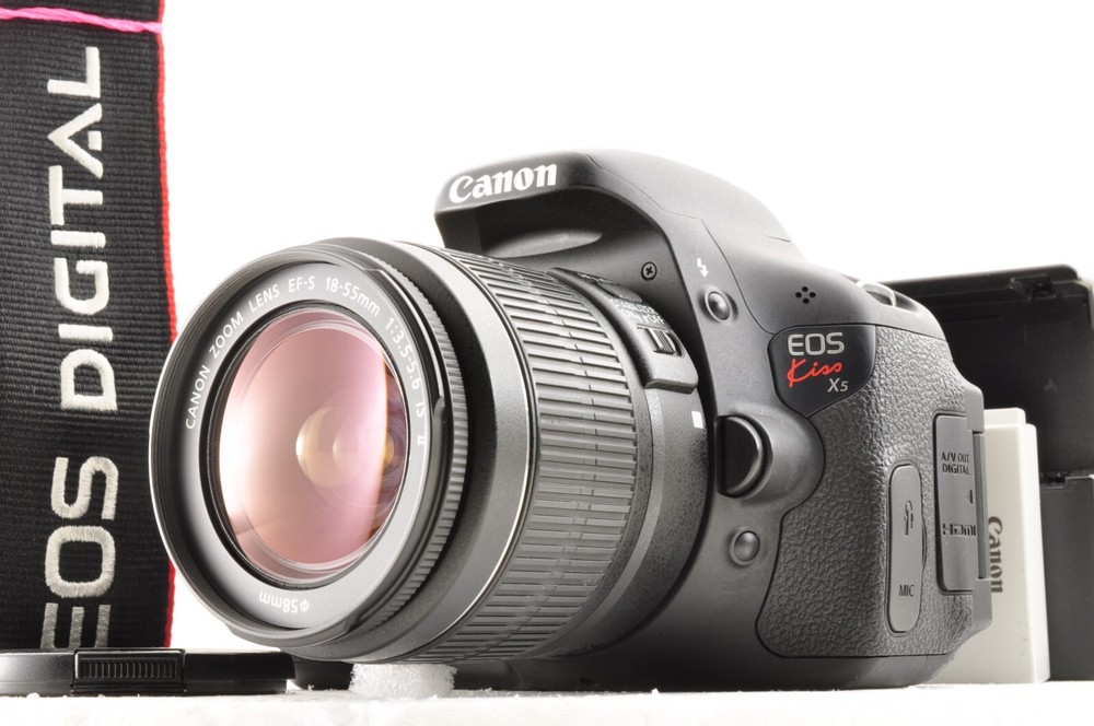 Near Mint sc1720* Canon EOS Kiss X5/Rebel T3i/600D Digital Camera /18-55mm #3625