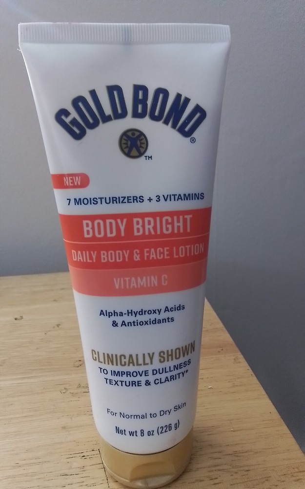 Gold Bond Body Bright Daily Body & Face Lotion With Vitamin C, 8 oz.