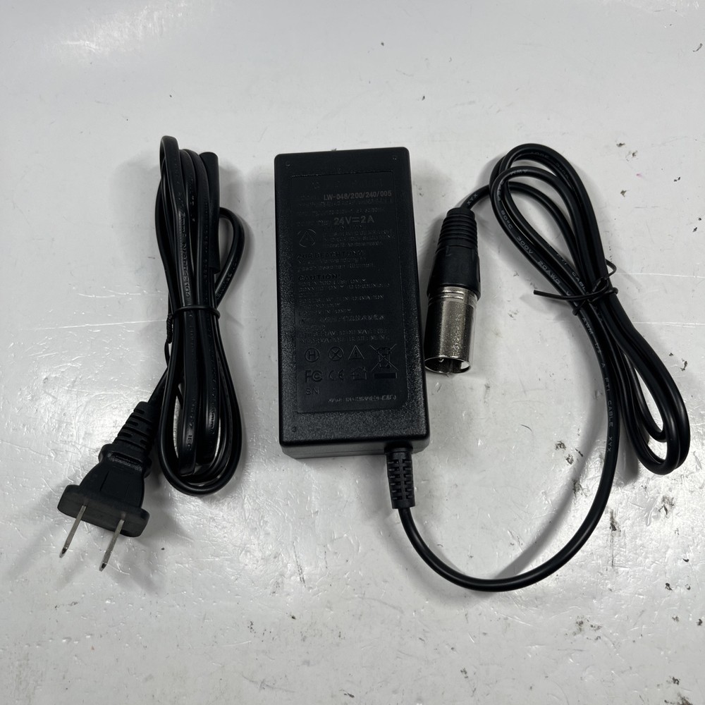 24V 2A Scooter Battery Charger for Razor E100 E125 CC2420 Male Plug