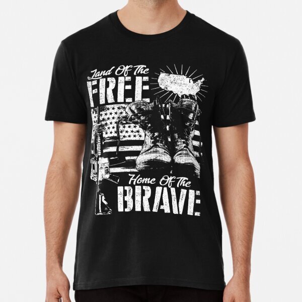 Land Of The Free White Premium Best Design Great Gift Shirt S-5XL