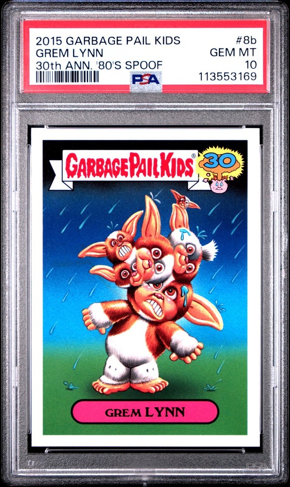 2015 Garbage Pail Kids 30th Anni. 80s GREM LYNN 8b PSA 10 GEM Pop-2 gremlins
