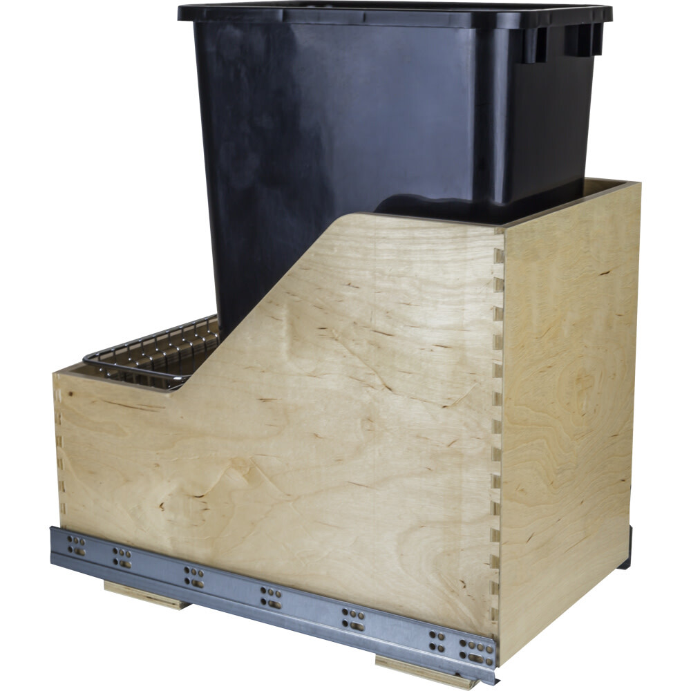 Hardware Resources CAN-WBMS50 Single 50 Quart Bottom Mount - Black