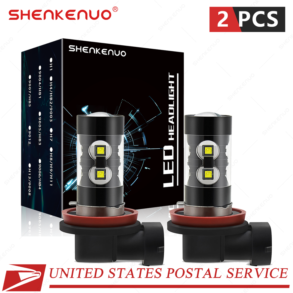 For BMW E90 325 328 335i - LED Front Fog Lights Lamp H11 6000K White Bulbs