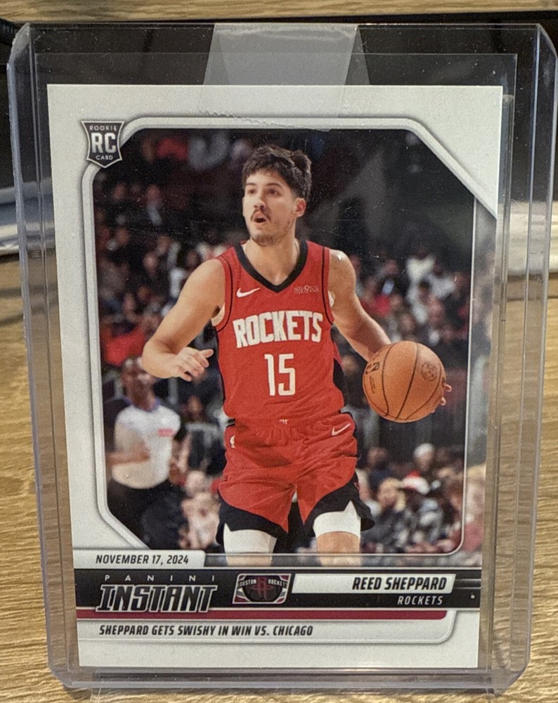 2024-25 Panini Instant Reed Sheppard ROOKIE CARD SP Houston Rockets #128 RC