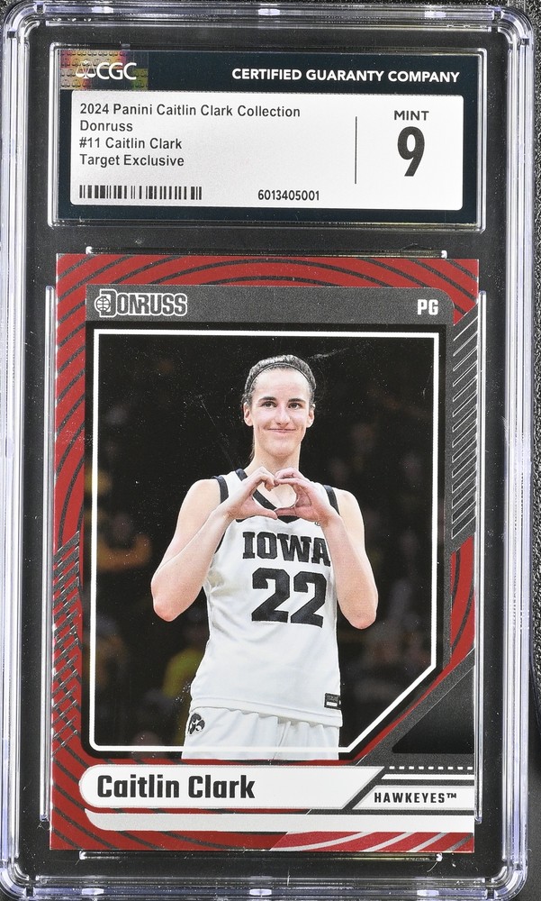2024 Panini Caitlin Clark Collection #11 Target Exclusive Donruss CGC 9