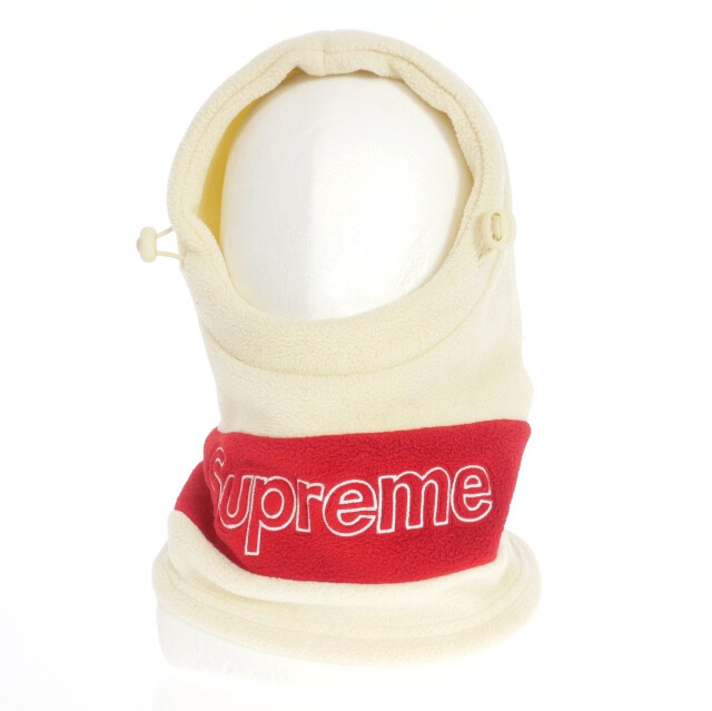 Supreme 18AW Polartec Balaclava Neck Warmer Hat F Off White Red Red White Men