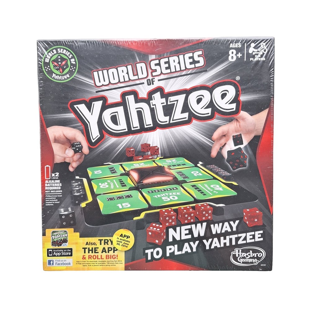 World Series of Yahtzee Hasbro Board Game Battery Operated New/Sealed