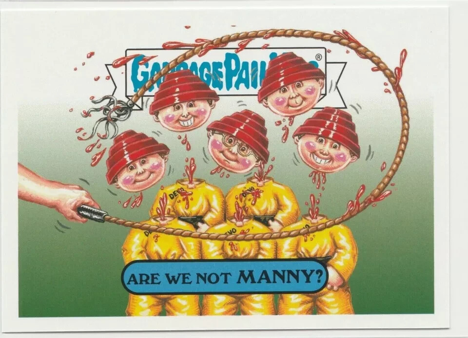 Are We Not Manny Garbage Pail Kids GPK 2017 Battle of the Bands #1a
