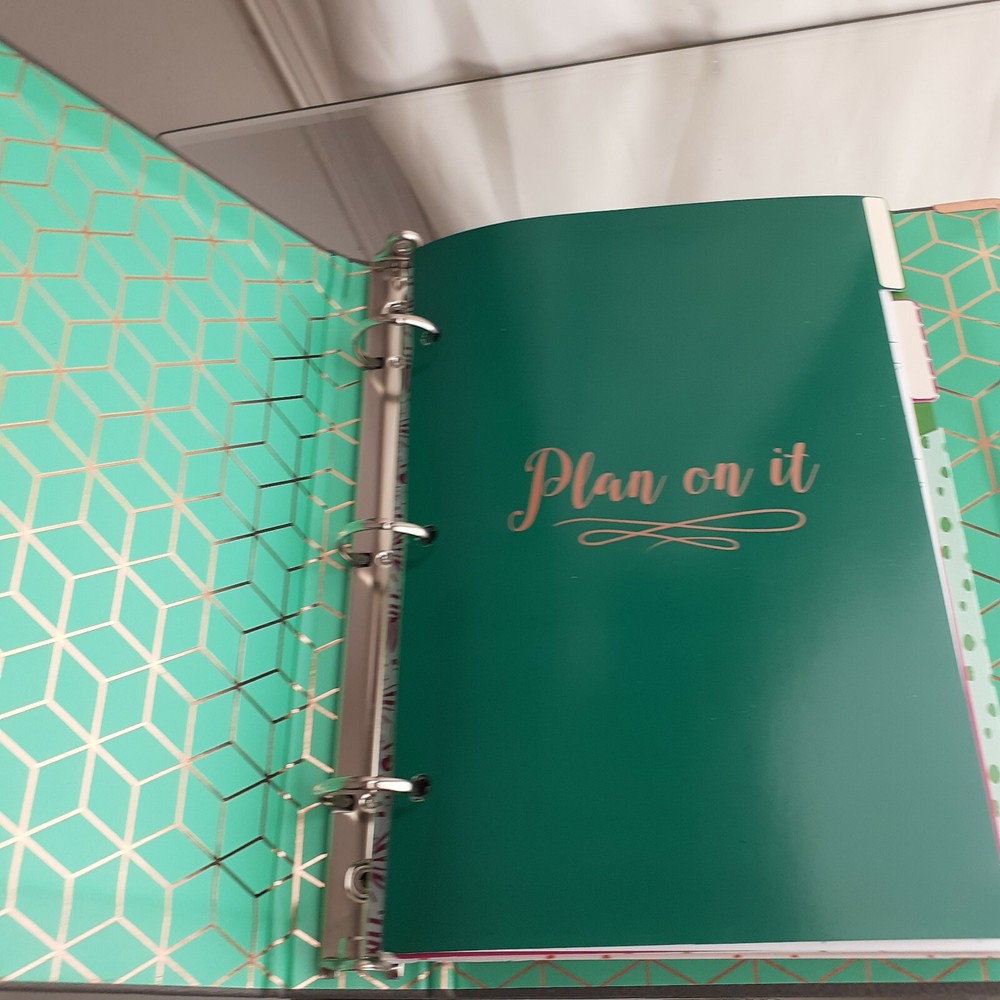 Big Plans Planner 7x9 Gray Faux Leather Fill-in Year Detailed Layout-image