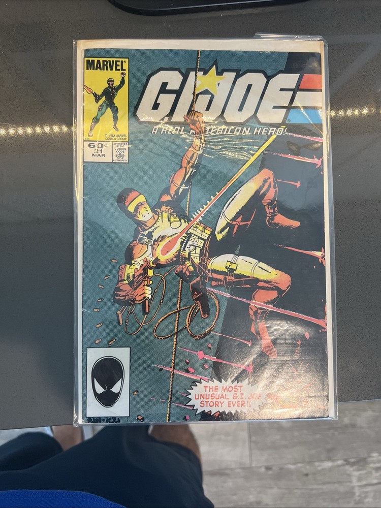 G.I. JOE A REAL AMERICAN HERO #21 MARVEL NEWSSTAND EDITION EXCELLENT CONDITION