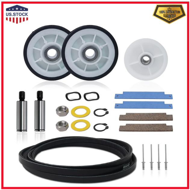 Maytag Neptune 3000 Dryer Drum Roller Repair Kit by AZ4U