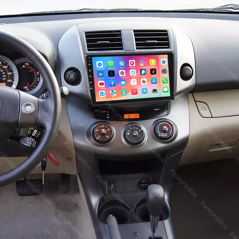 Android 13.0 For Toyota RAV4 2007-2011 Car Radio Stereo GPS Navi WIFI Bluetooth