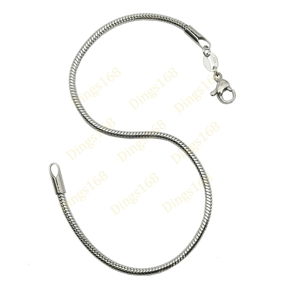Genuine 925 Sterling Silver Hypoallergenic 5-Inch 2mm Snake Chain Bracelet Anklet