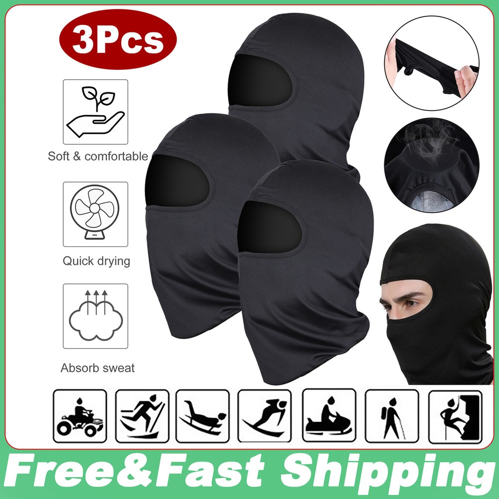 3 Pcs Windproof Balaclava Ski Mask for Winter Cycling Outdoor Warm Face Cover