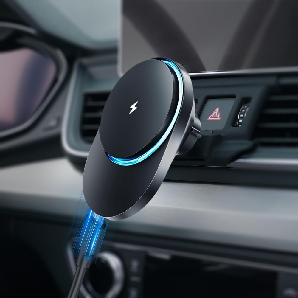 for Audi Q5 2018-2025 Magnetic Wireless Car Charger Phone Holder Mount Custom...