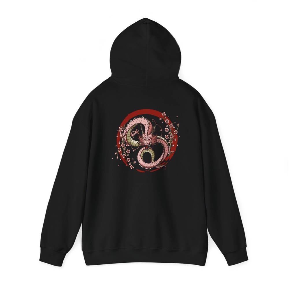 Year of the Dragon Cherry Blossom Hoodie - Lunar New Year Heavy Blend Sweatshirt-image
