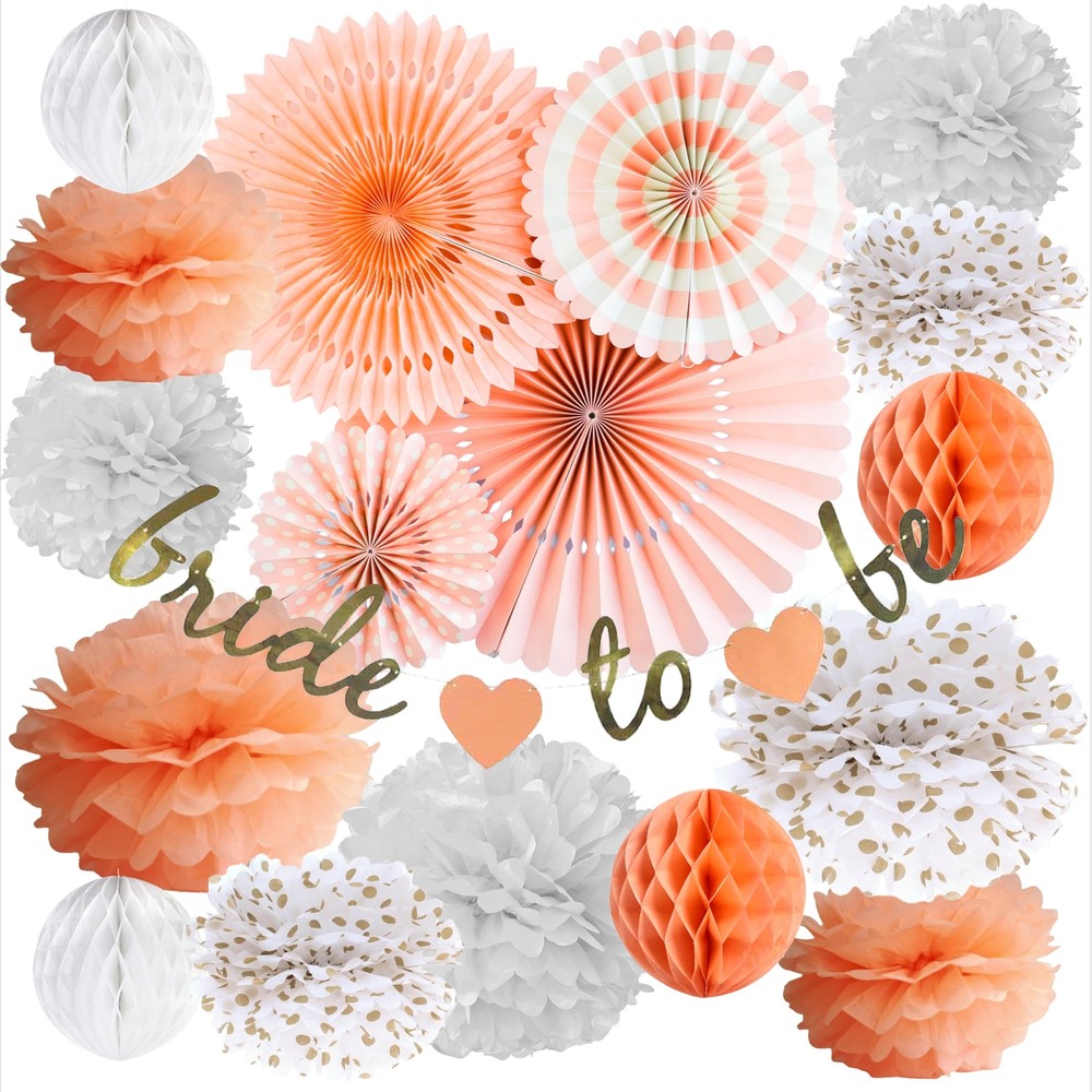 Vidal Crafts Bridal Shower Decorations Set Bachelorette Party Decor Bride to ...