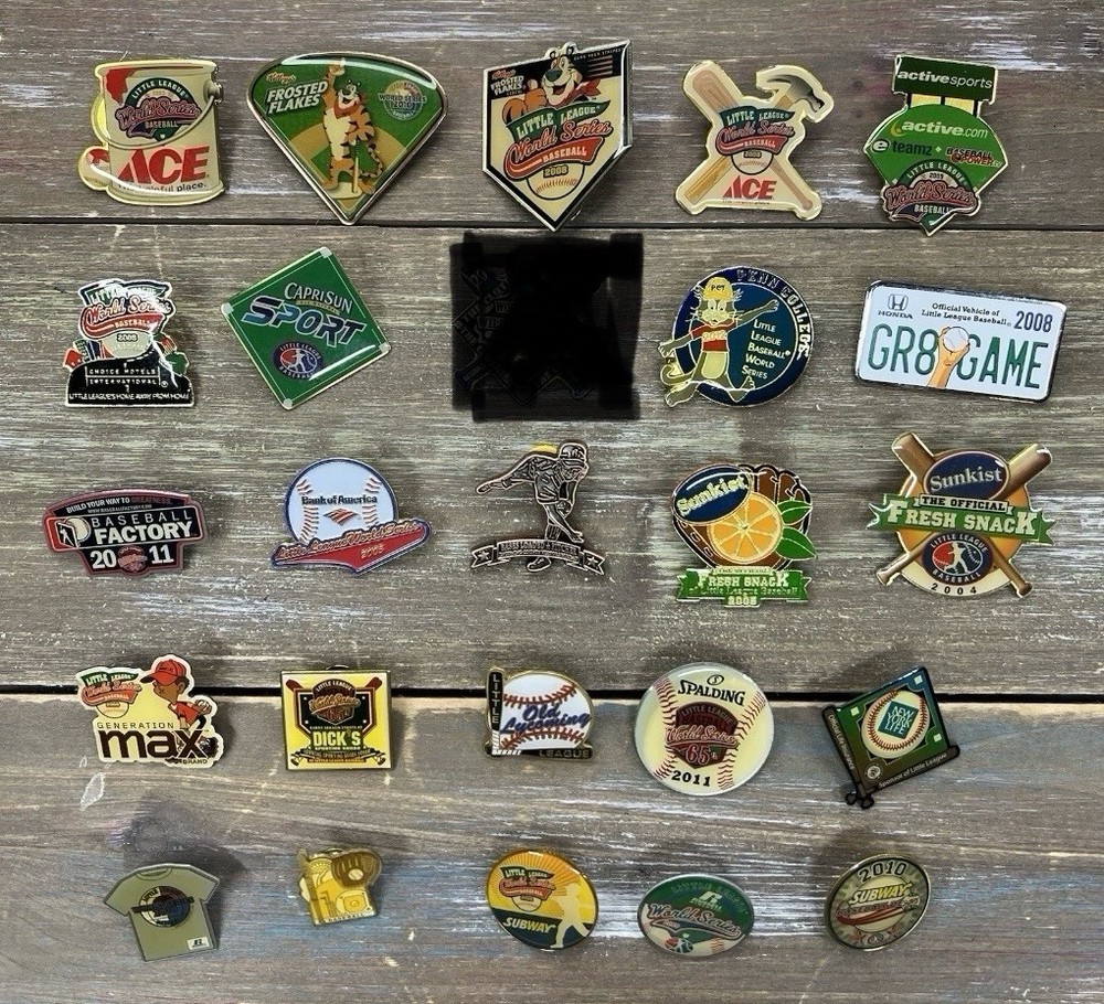 Lot 24 Different Little League World Series Baseball Pins LLWS SEE PHOTOS