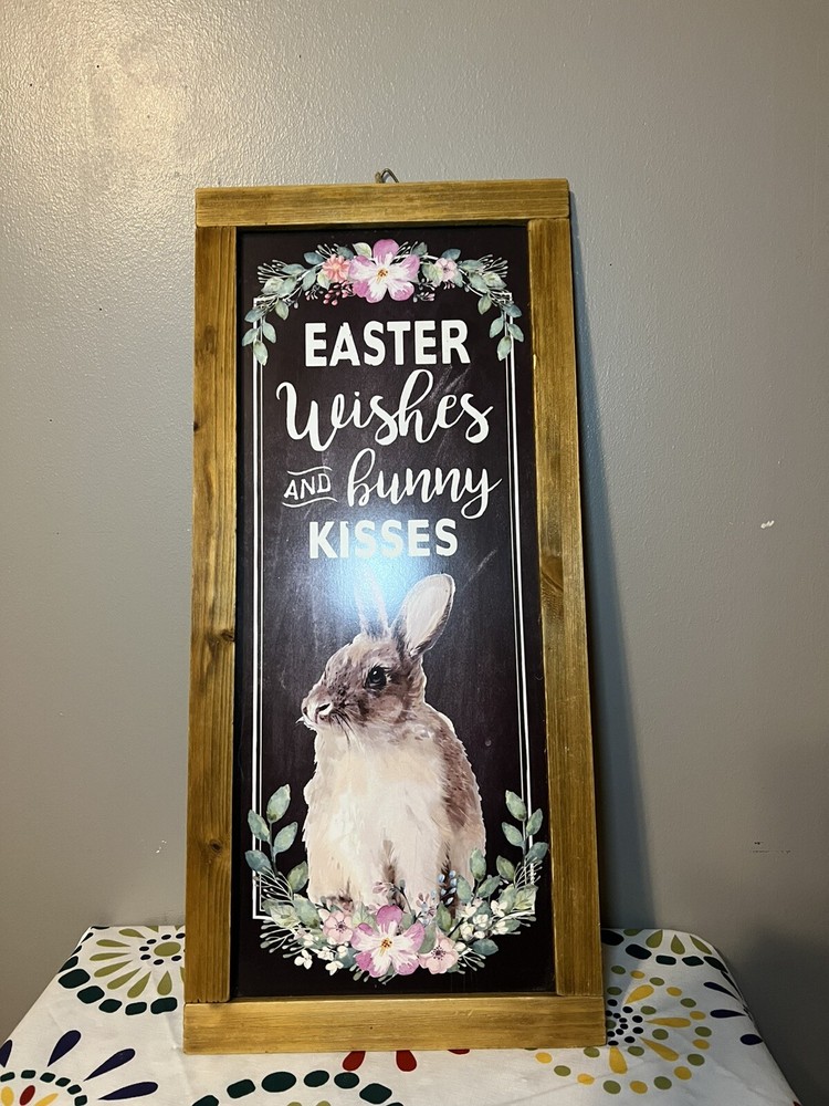 Easter Wooden Home Decor Sign for Holiday Cheer  