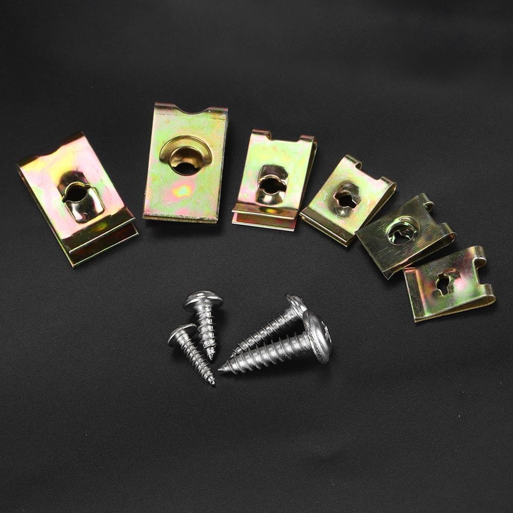 Car Interior Trim Fasteners Assortment 6 8 10 12 Clips with Stainless Steel