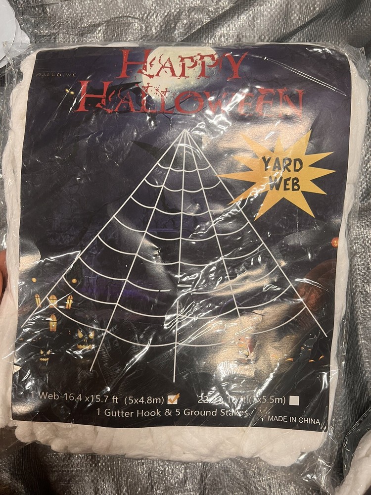 Yard Web Happy Halloween