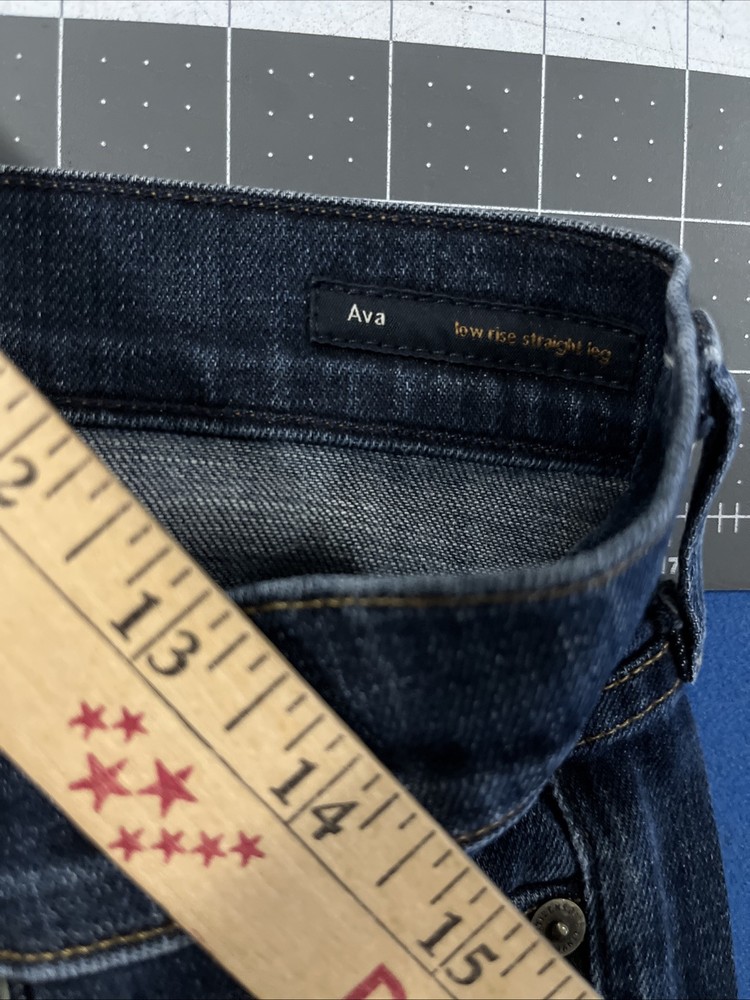 Citizens Of Humanity Ava Low-Rise Blue Fade Stretch Jeans Size 29 Straight Fit