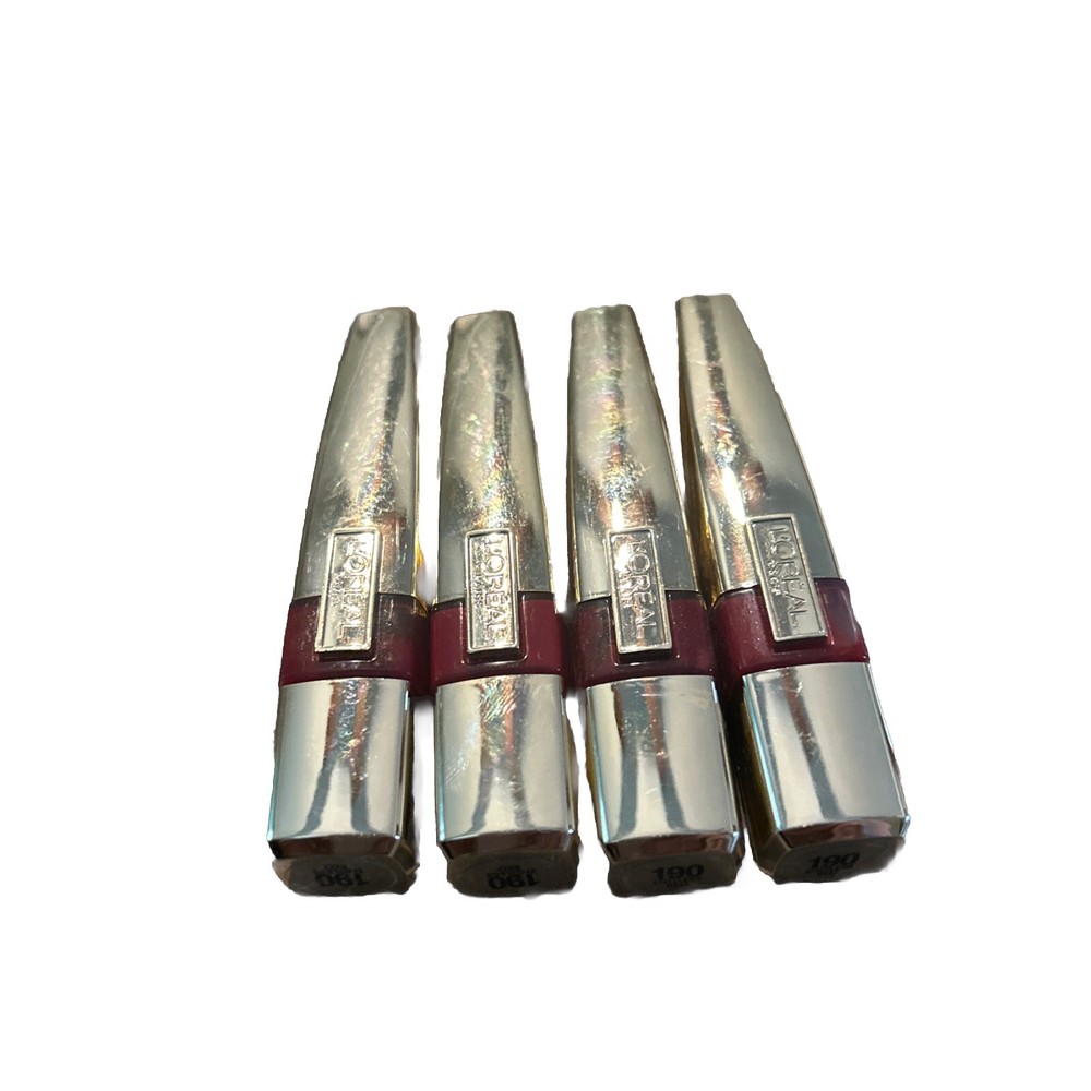 L'Oréal Colour Caresse Wet Shine Lip Stain in Endless Red - 4 Pack Unsealed