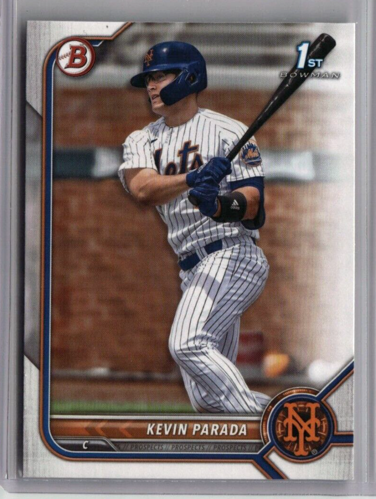 KEVIN PARADA ROOKIE 1ST BOWMAN BASEBALL CARD RC #BD-47 2022 MLB NEW YORK METS