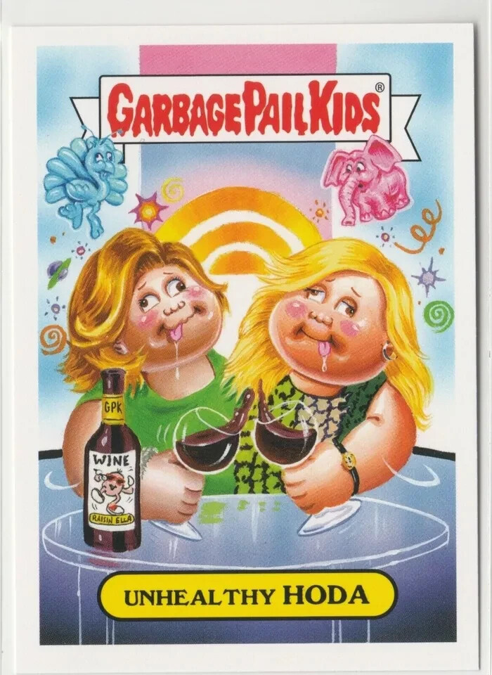 Unhealthy Hoda Garbage Pail Kids GPK 2016 Prime Slime Trashy TV Card #4a