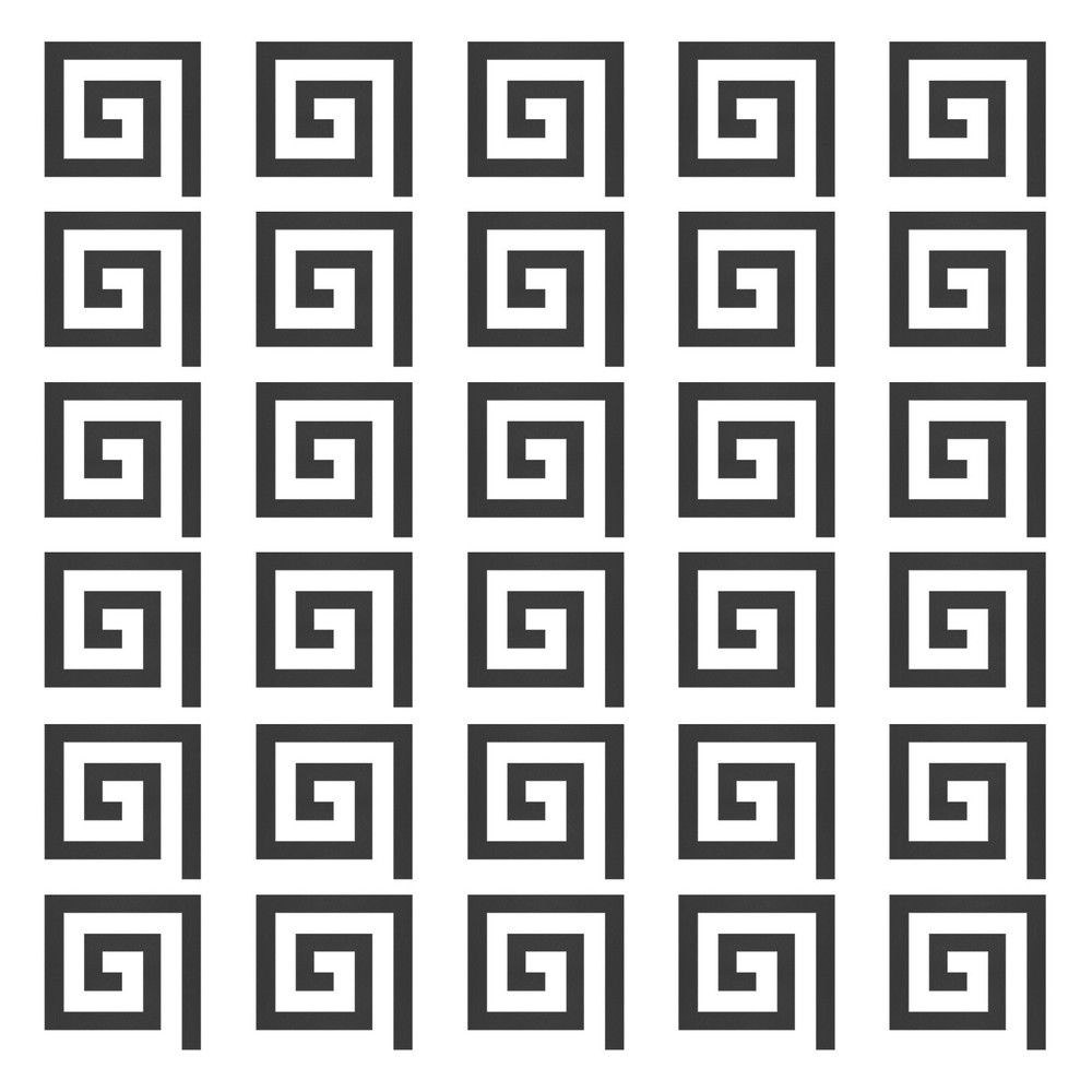 60Pcs 5cm Acrylic Self Adhesive Spiral Mirror Wall Sticker Decals, Black