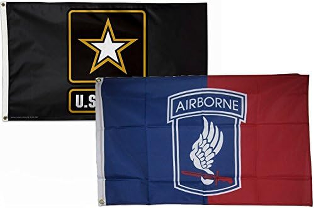 3x5 3'x5' Wholesale Combo Set Army Star & Airborne 173rd Flags Flag