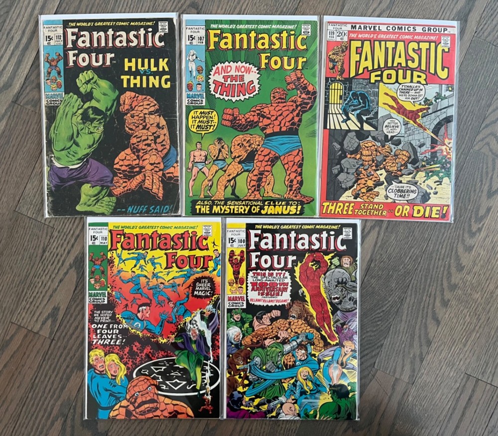 Fantastic Four 1970-1972 Marvel Comics 1st Series Issues 100-129 Choose Your Issue