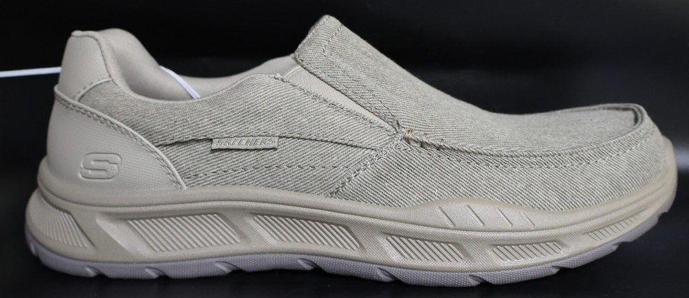 Skechers Memory Foam Cohagen Men's Slip-On Shoes, Taupe, Size 12 (16941S)