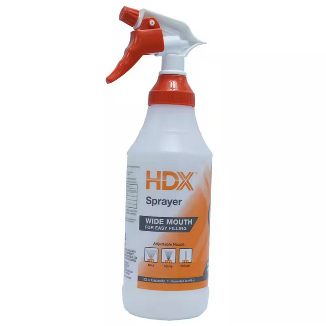 32 Oz Heavy Duty All-Purpose Spray Bottle for Cleaning and Gardening