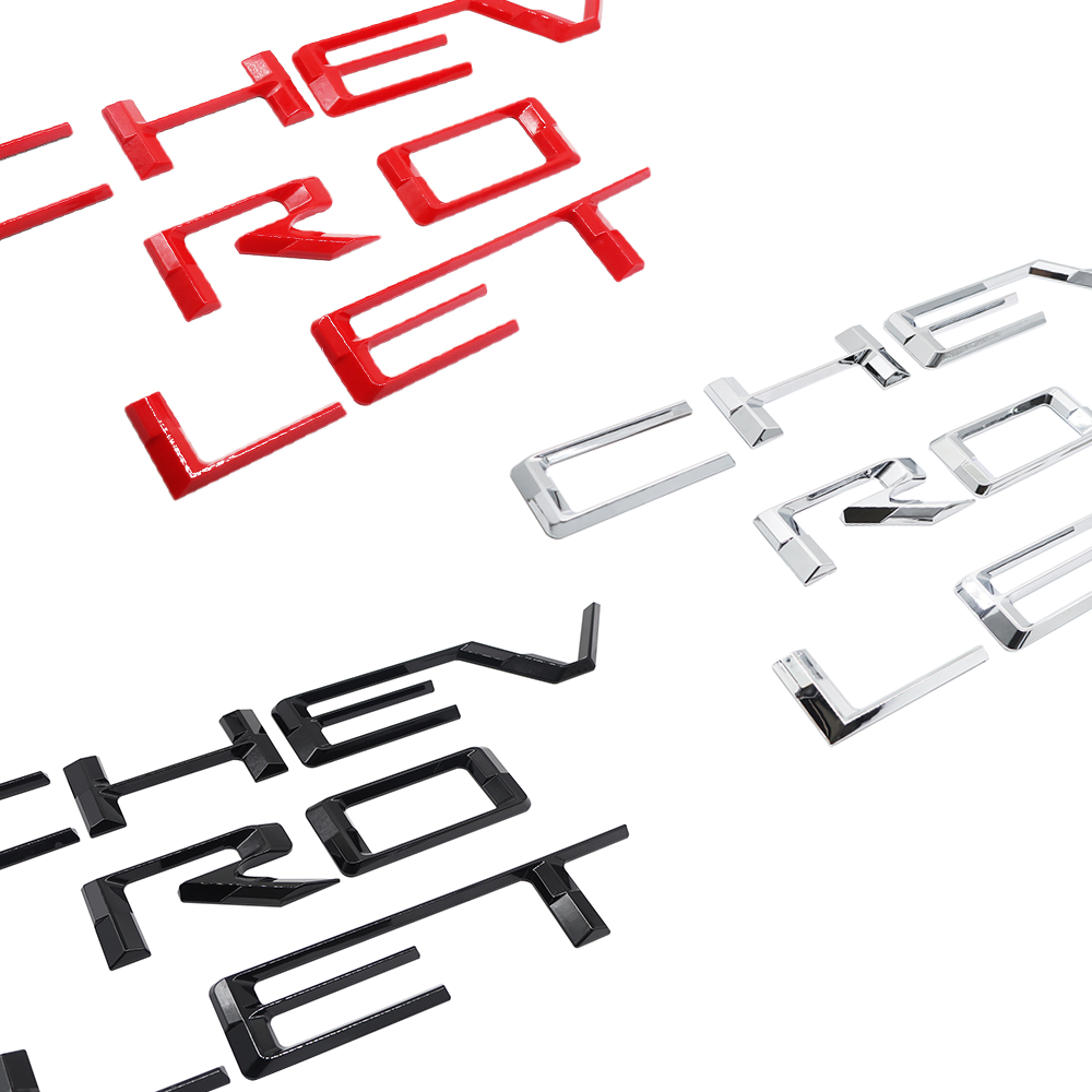 2019-2025 Tailgate Letter For Silverado 1500 2500HD 3D Decal Sticker Emblem