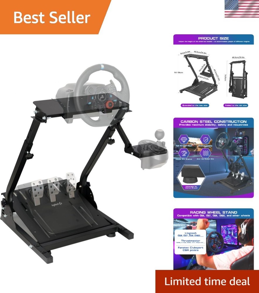 Adjustable Foldable Racing Wheel Stand for PS4 Xbox PC Gaming