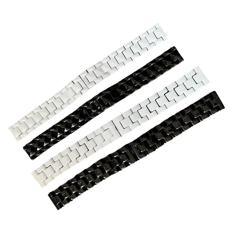 Replacement Watch Band Three Bead Flat End Watch Strap for Stylish Men and Women