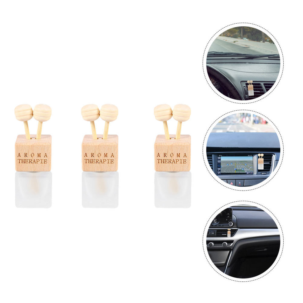 3 Pcs Air Outlet Perfume Bottle Car Vent Clip Refillable