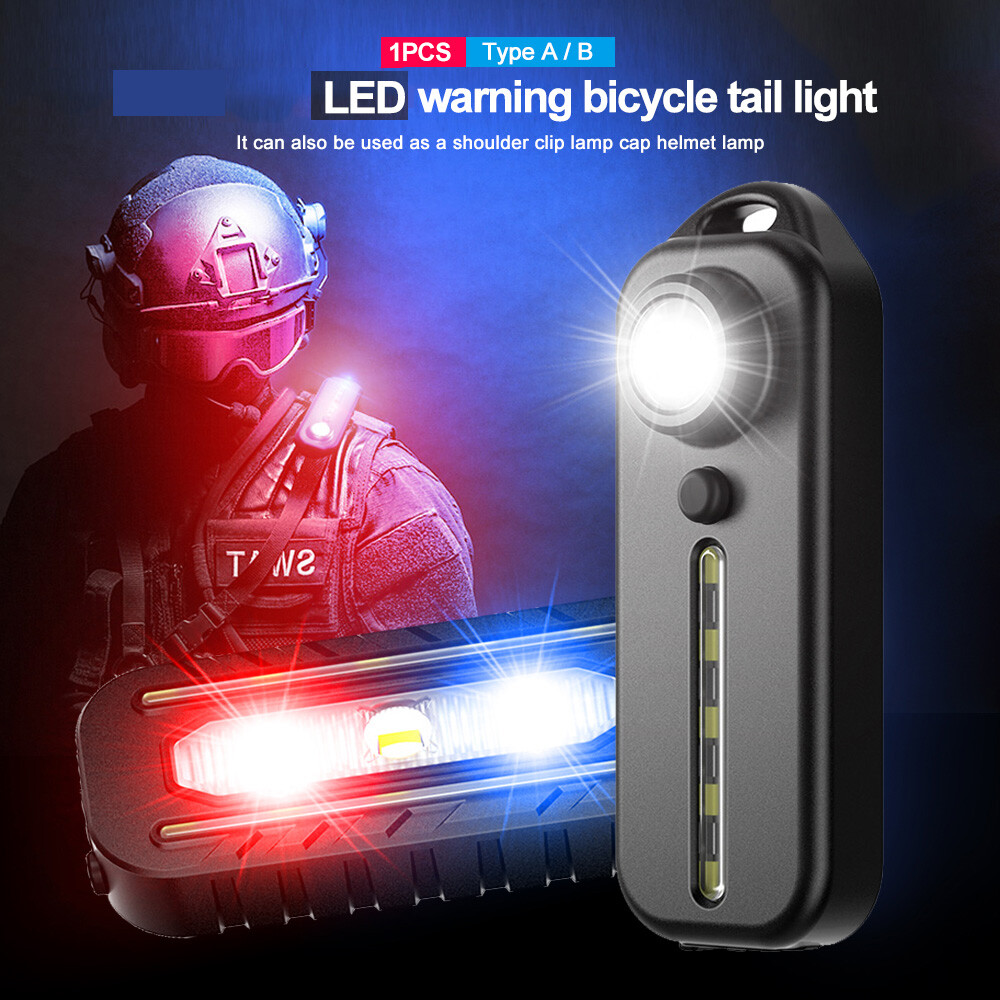 USB Rechargeable LED Bike Tail Light Safety Flash Cycling Lamp