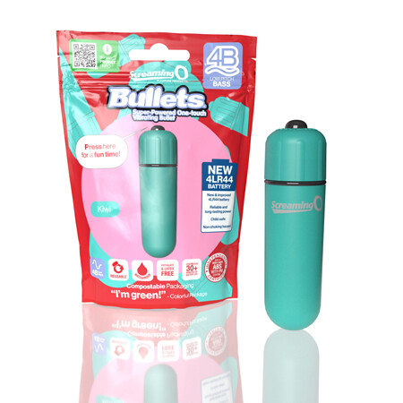 Screaming O 4B Bullet Vibrator in Kiwi Green – Powerful Mini Massager