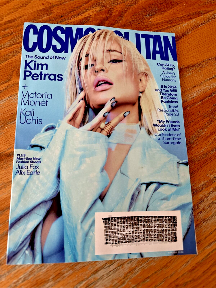 COSMOPOLITAN MAGAZINE Spring 2024 Issue KIM PETRAS COSMO Never Read