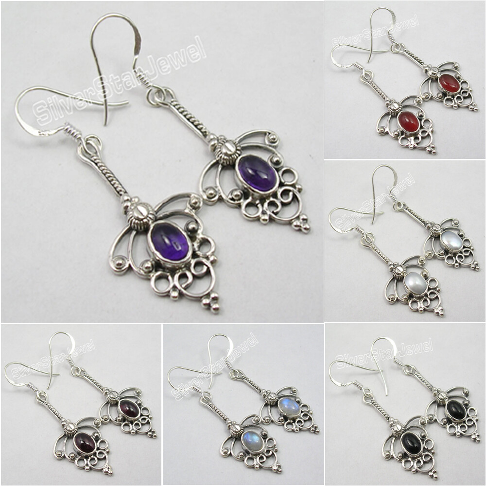 Flash Sale Store || 925 Pure Silver DESIGNER Earrings ! Original Jewelry Present-image