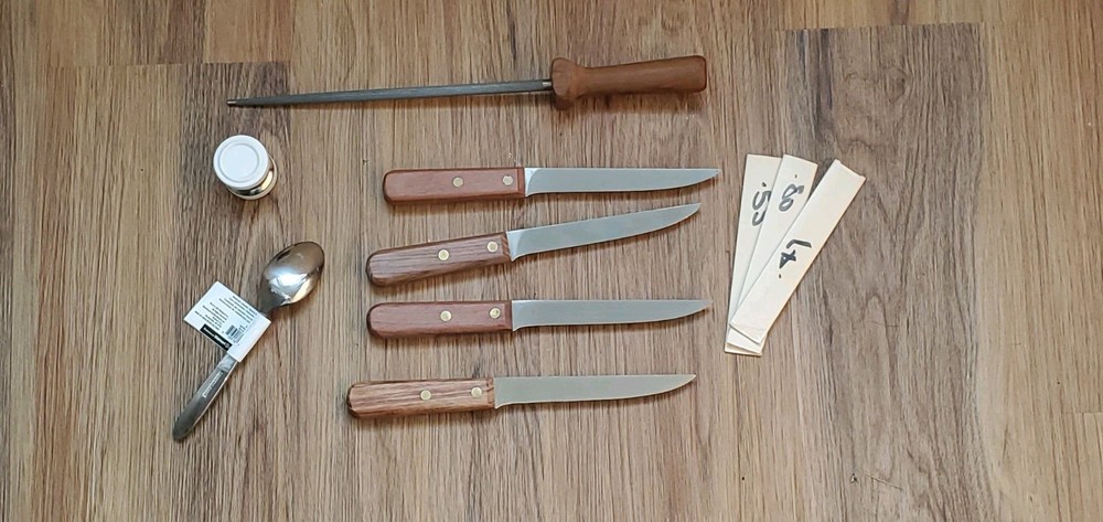 ‼️ Vintage Ontario Knife Set No. 7340-223-7765 Made in USA w/EXTEAS PLEASE READ