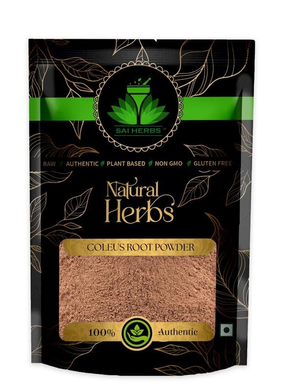 SAI HERBS Pure Natural Coleus Root Powder - Gandira Root Supplement  