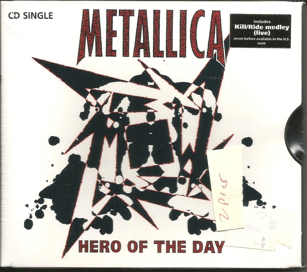 METALLICA Hero of Day w/ LIVE MEDLEY SLIPCASE PACK LIMITED USA CD single SEALED