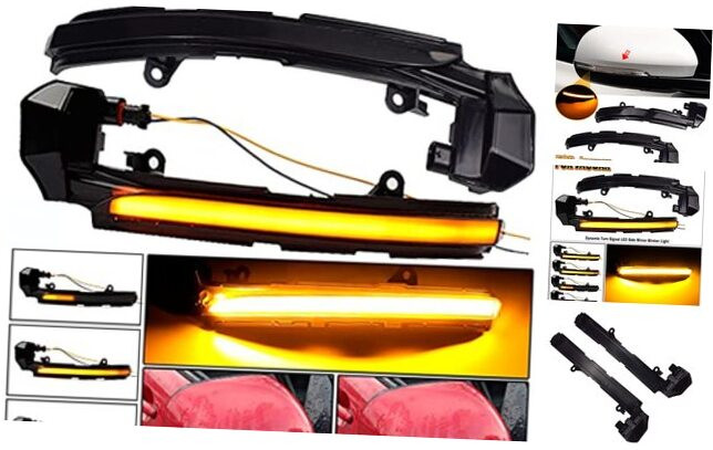 Dynamic LED Sequential Turn Signal Blinker for Side Mirror Indicator Light