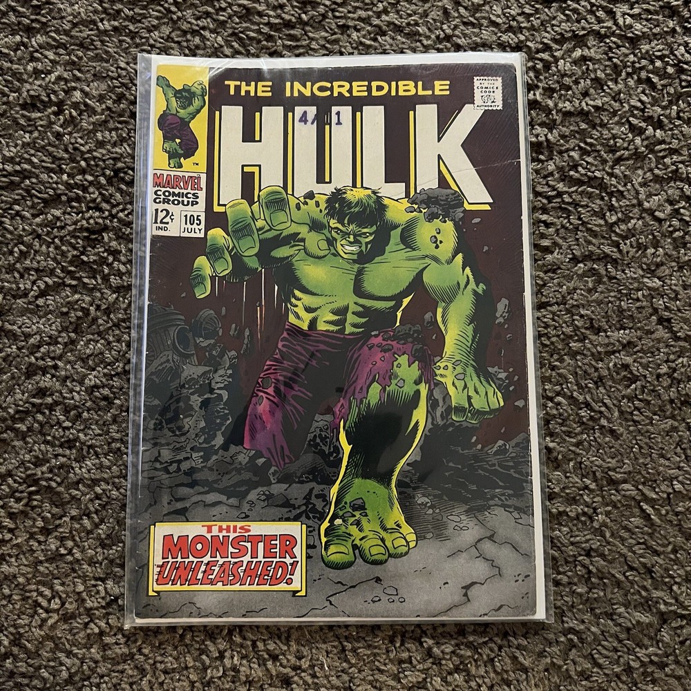 INCREDIBLE HULK #105 (1st MISSING LINK) Iconic Cover | Higher Grade Potential