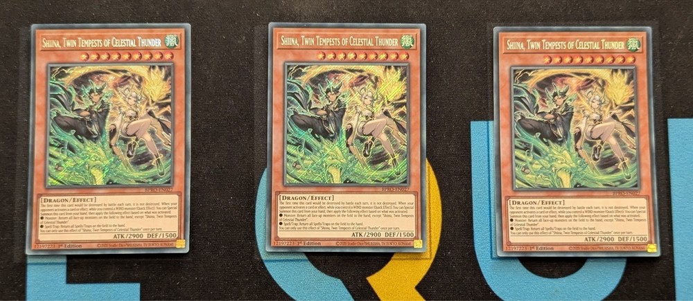 BPRO-EN027 Shiina, Twin Tempests of Celestial Thunder x3 Secret Rare YuGiOh