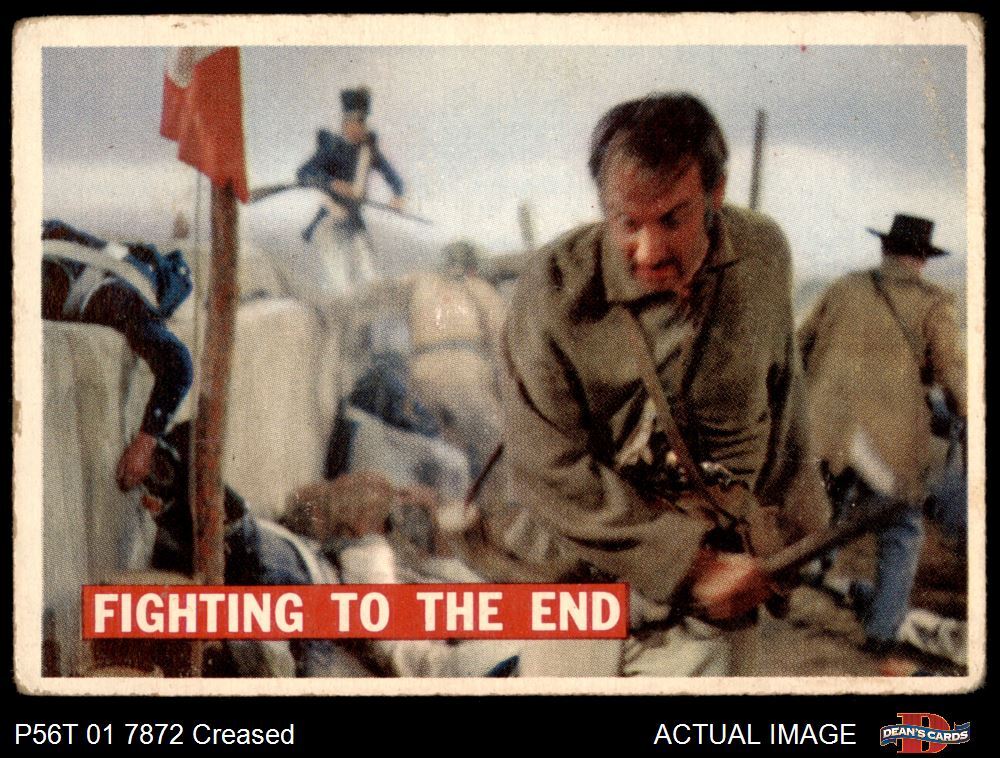 1956 Topps Davy Crockett Orange Back #73 Fighting To The End  1.5 - FAIR