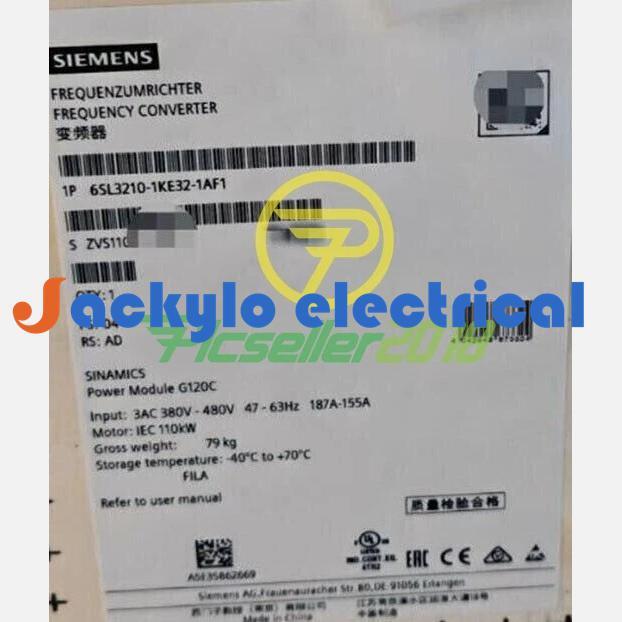 6SL3210-1KE32-1AF1 New Siemens SINAMICS G120C Inverter 6SL3210-1KE32-1AF1